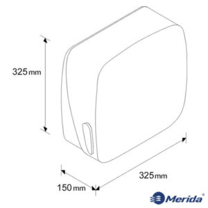 Держатель для бумажных полотенец Merida AMC101 Размеры
