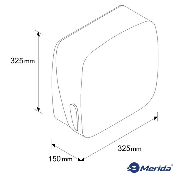 Держатель для бумажных полотенец Merida AMC101 Размеры