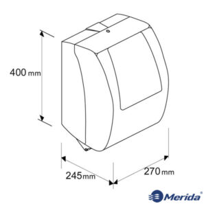 Механический держатель для бумажных полотенец Merida CTS301 Размеры