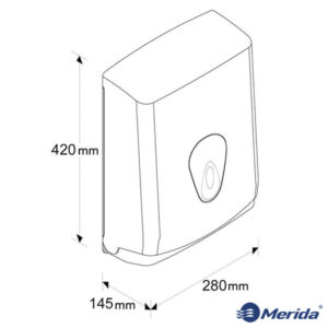 Держатель для бумажных полотенец Merida PZ1TS Размеры