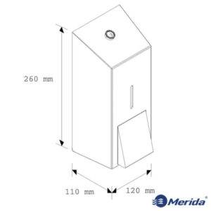 Дозатор жидкого мыла DSM101 Размеры