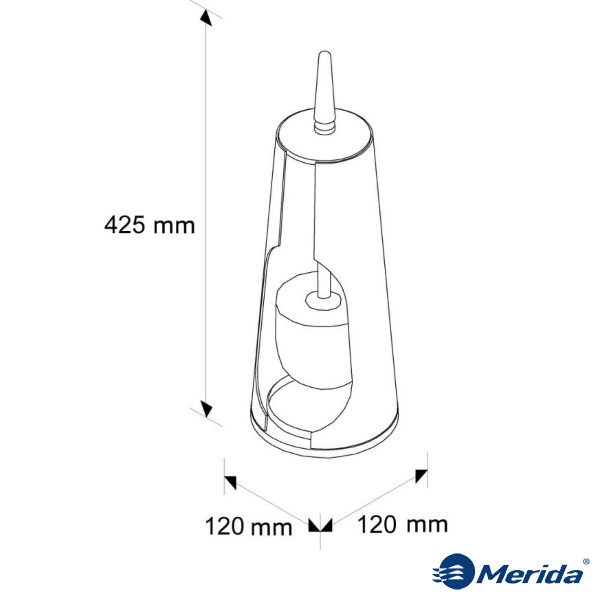 Ершик для унитаза Brabantia полированный SZ1S