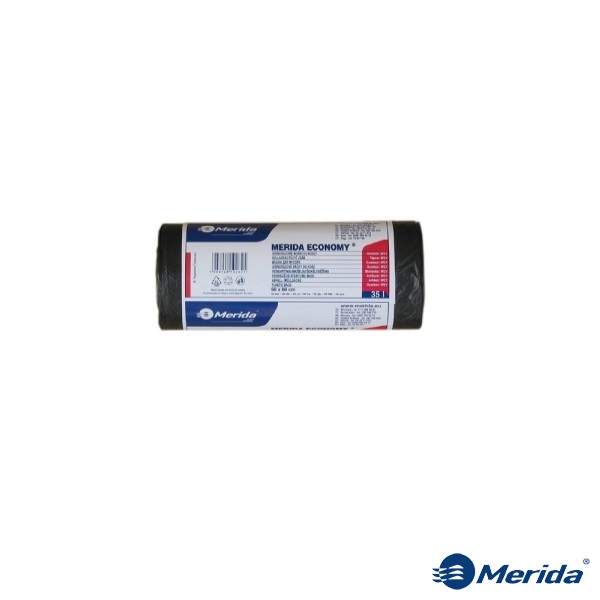 Мешки для мусора MERIDA ECONOMY черные 35л 50шт