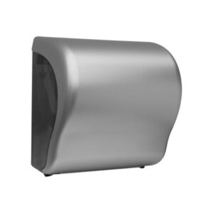 Механический диспенсер бумажных полотенец в рулоне MERIDA UNIQUE LUX CUT SILVER LINE
