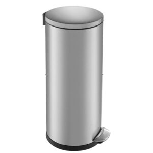 КОРЗИНА С ПЕДАЛЬЮ TOP SILENT LUNA, ОБЪЕМ 30 Л, МАТОВАЯ СТАЛЬ