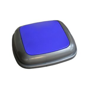 КРЫШКА КОРЗИНЫ QUATRO ИЗ ГРАФИТА С СИНЕЙ ЗАСЛОНКОЙ