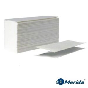 Паперові рушники Z складання, двошарова целюлоза 200шт в упаковці Merida Top Slim